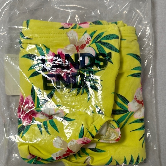 Lands' End Floral Twist Front Retro High Waisted Bikini Bottom Size 16 - Picture 8 of 8